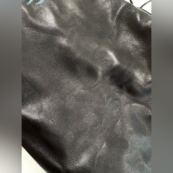 THE ROW Leather Angy Shoulder Bag in Black - Picture 11 of 16